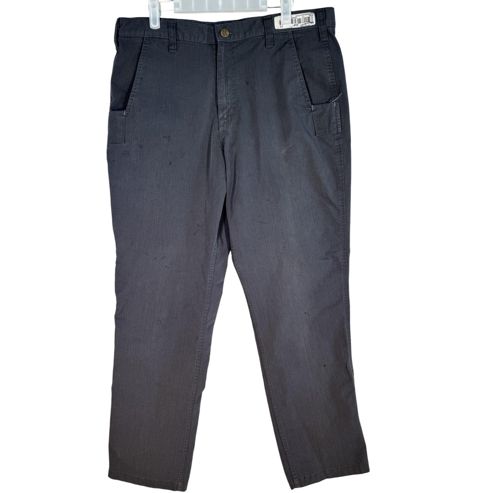 Carhartt Men's Gray Ripstop Relaxed Fit 34x32